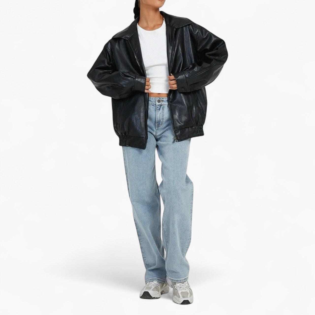 Levrae | Women’s Leather Bomber Jacket