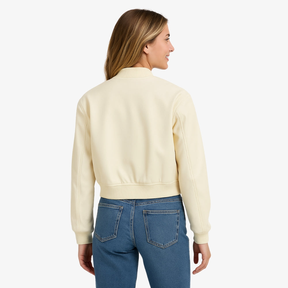 Levrae | Women’s Cropped Bomber Jacket