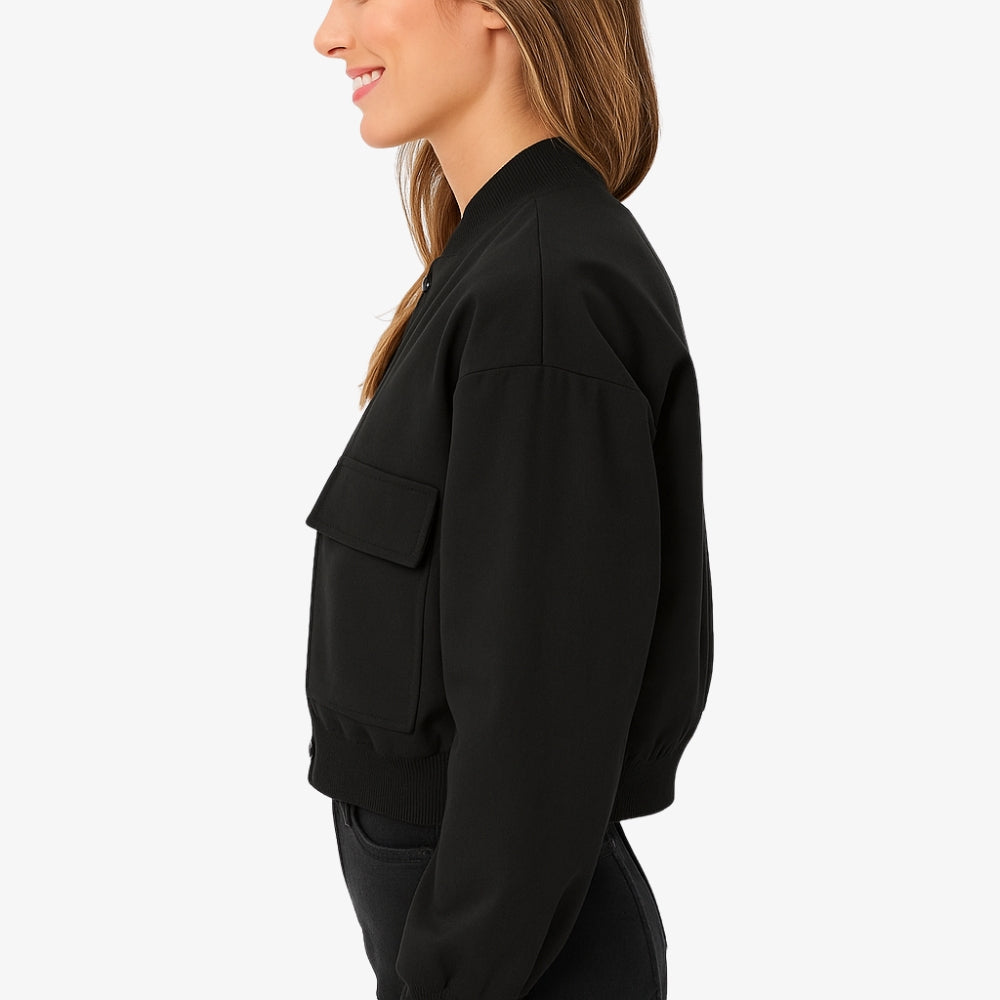 Levrae | Women’s Cropped Bomber Jacket