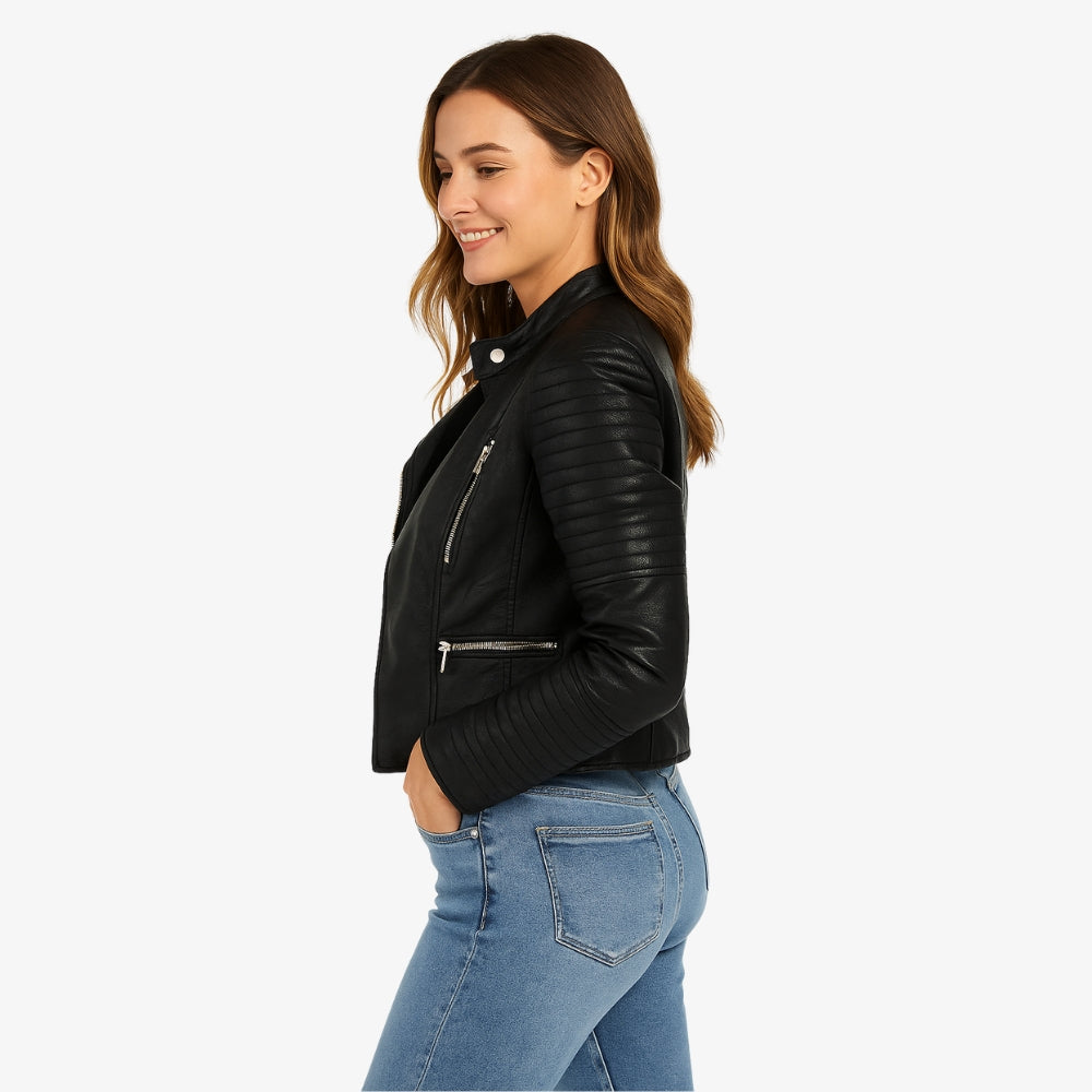 Levrae | Women’s Leather Biker Jacket