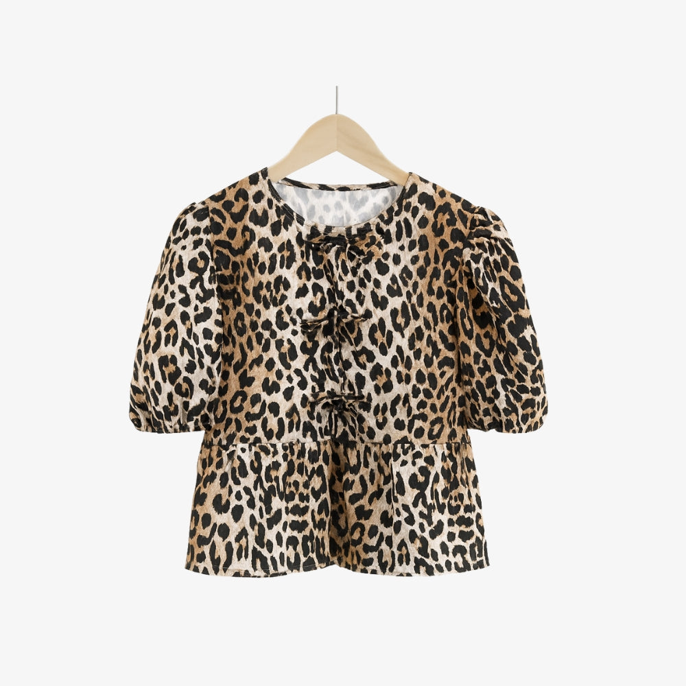 Levrae | Women’s Leopard Print Blouse