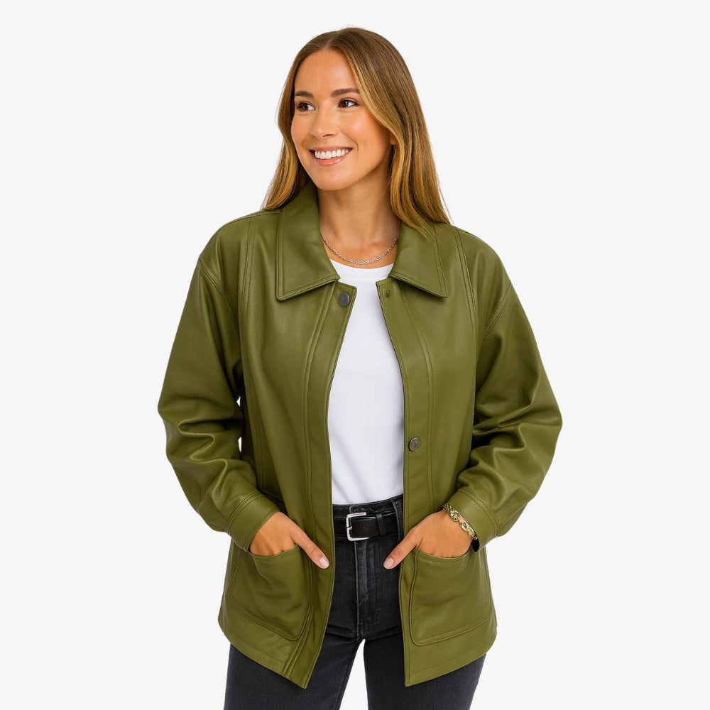 Levrae | Women’s Oversized Leather Jacket