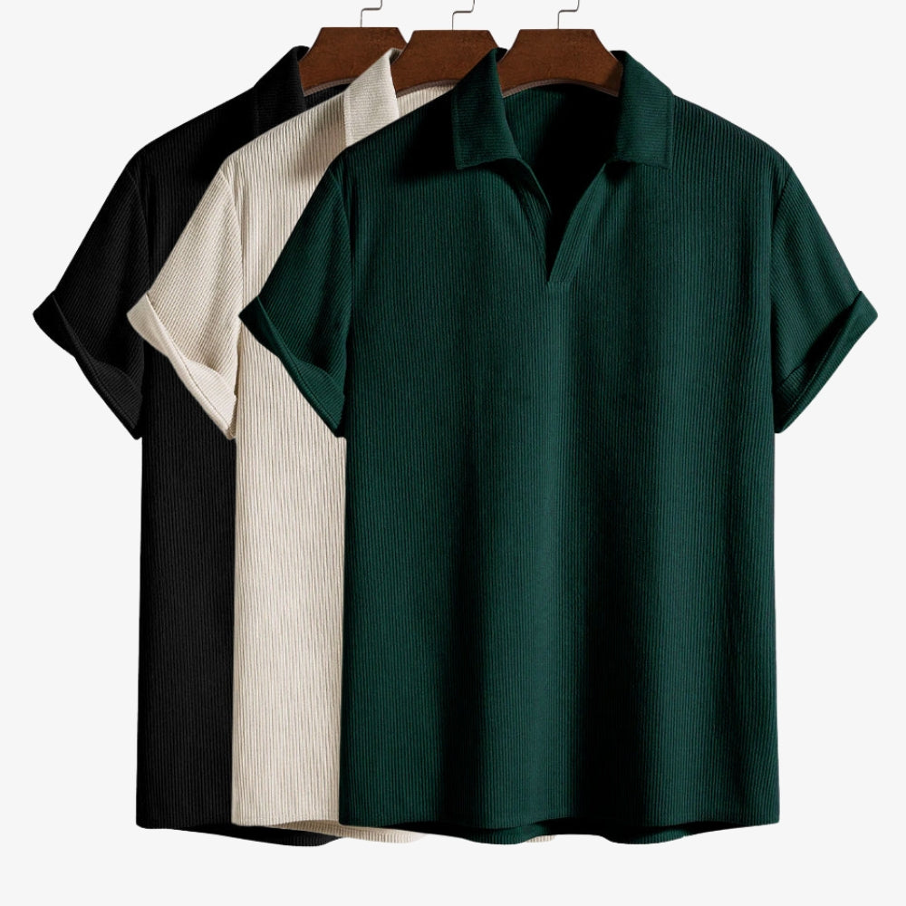 Levrae | Men’s Ribbed Polo Shirt