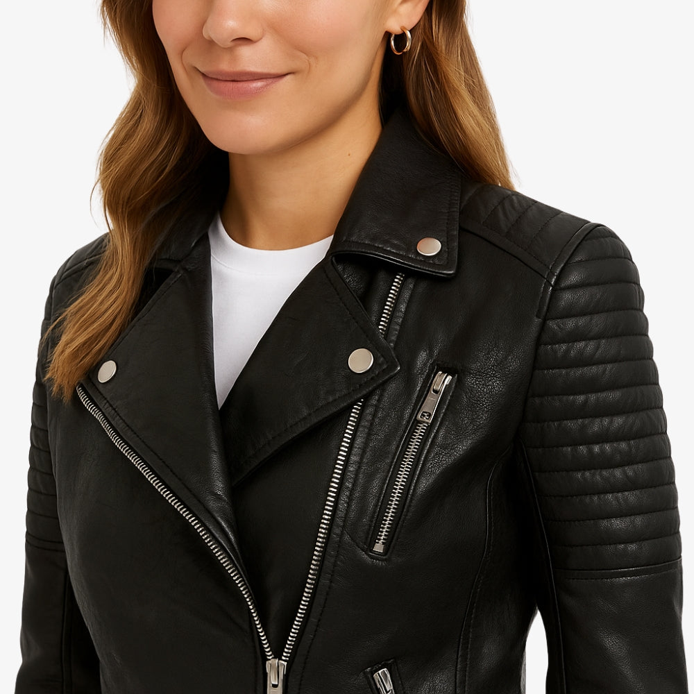 Levrae | Women’s Leather Biker Jacket