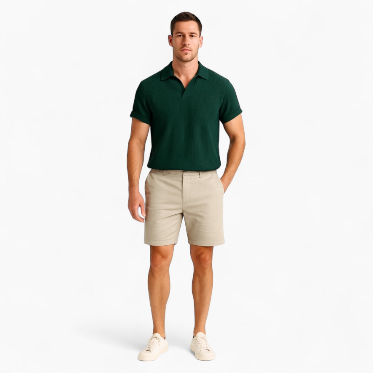 Levrae | Men’s Ribbed Polo Shirt