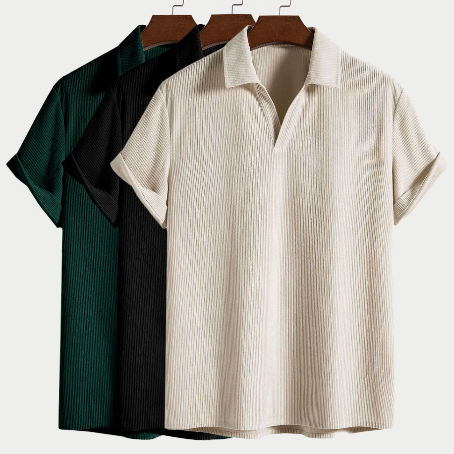Levrae | Men’s Ribbed Polo Shirt